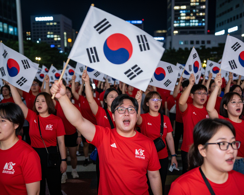 Victory Celebration in Gwanghwamun