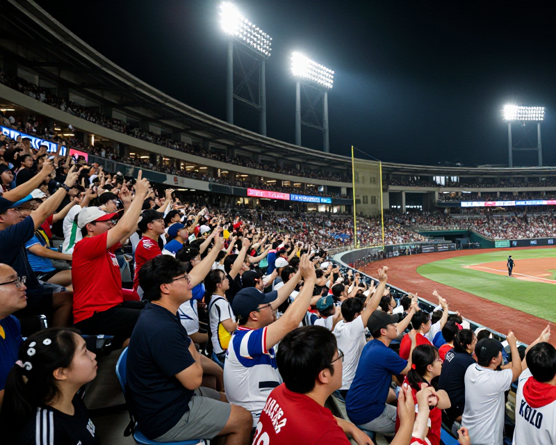 Vibrant KBO Stadium Atmosphere