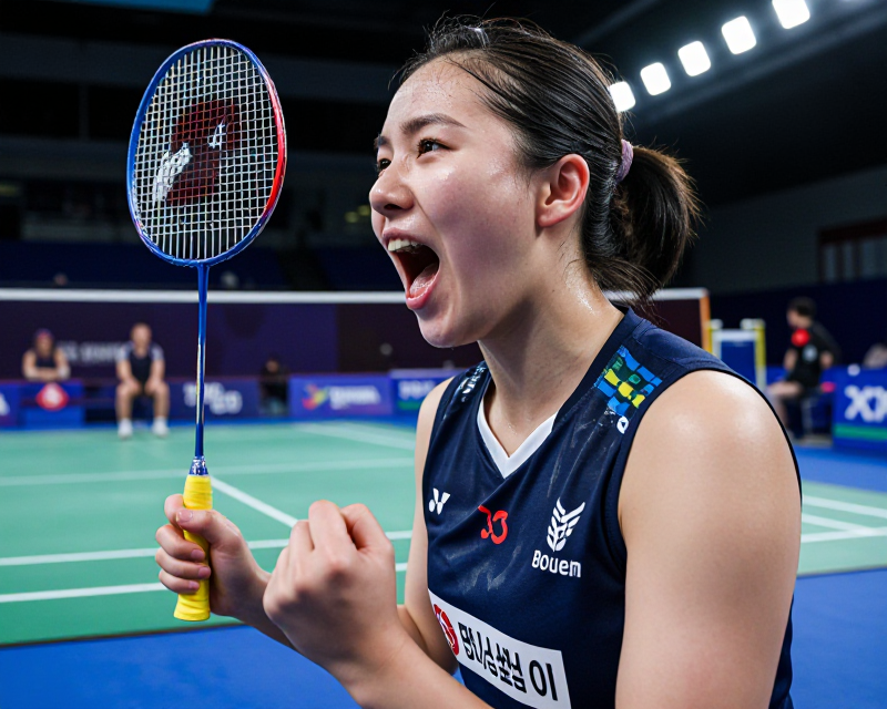 Badminton Victory Moment