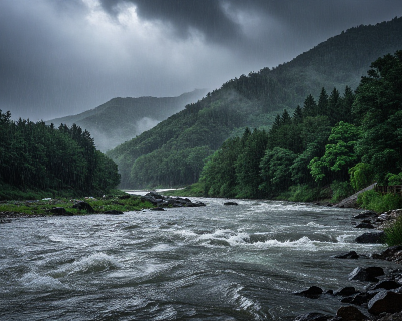Heavy Rain in South Korea