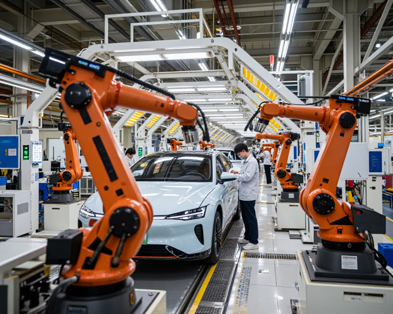 Futuristic Hyundai Manufacturing Scene