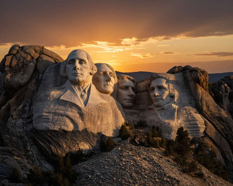 Mount Rushmore Cinematic View
