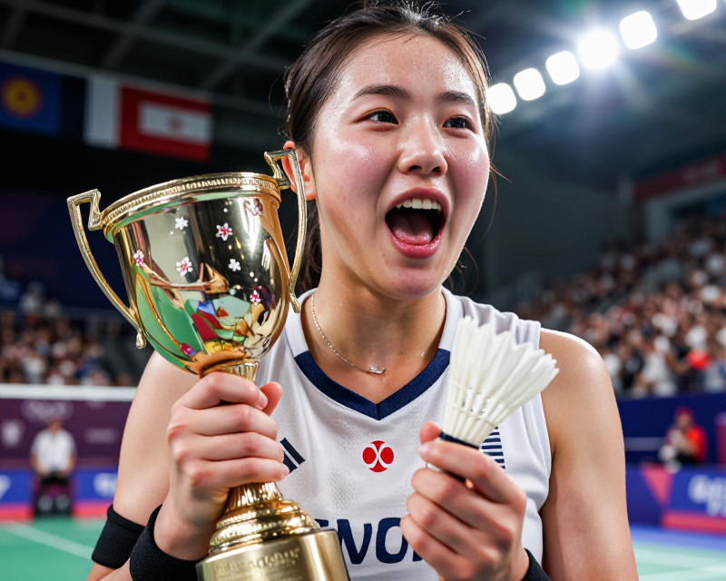 Badminton Victory Celebration