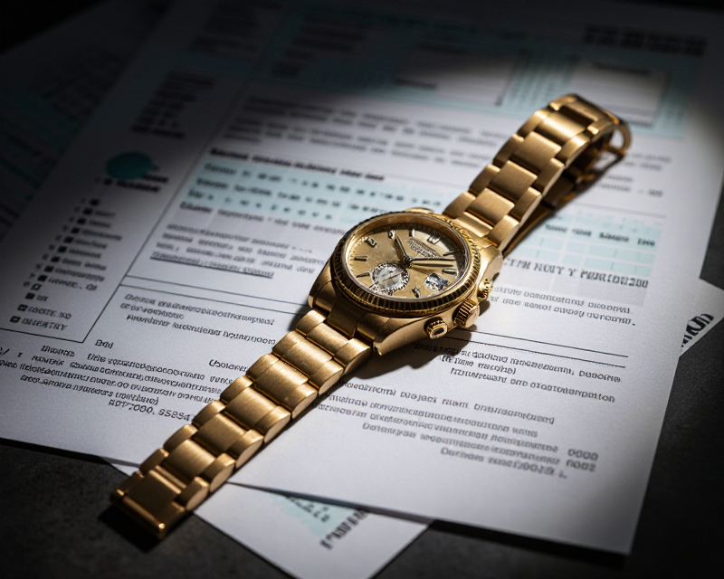 Luxury Watch and Tax Documents