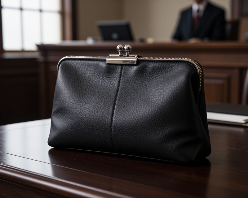 Luxury Clutch in Courtroom