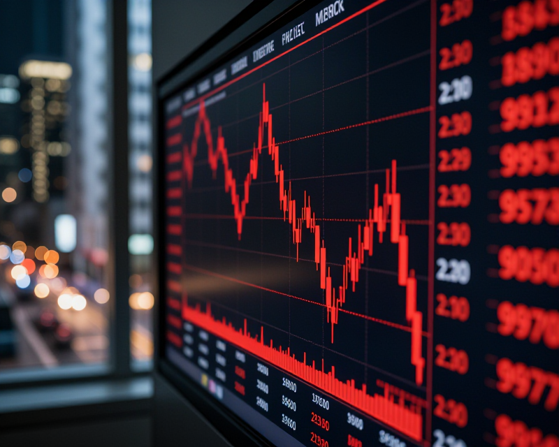 Stock Market Decline Concept
