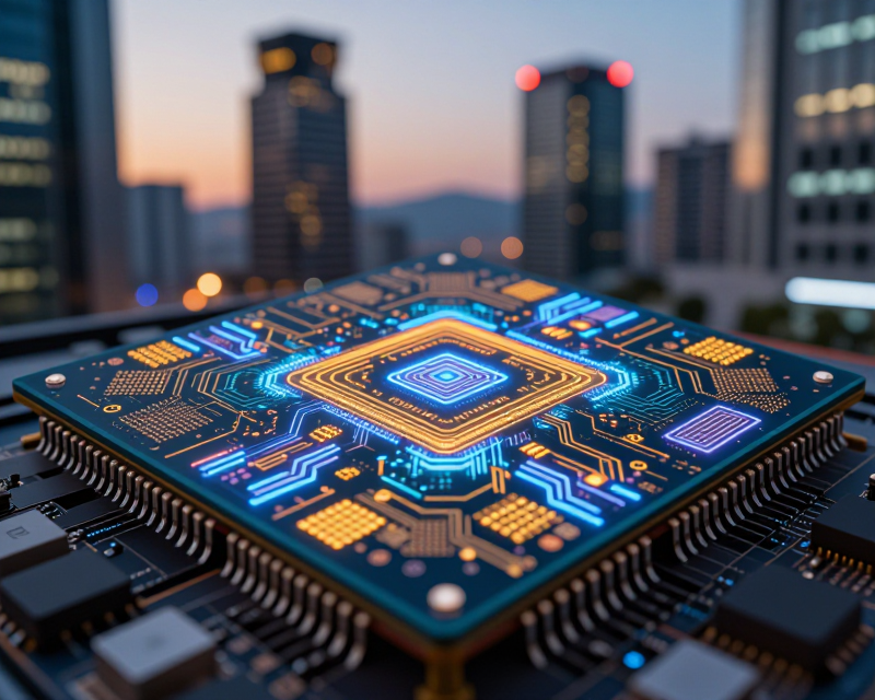 AI Semiconductor Tech Glow