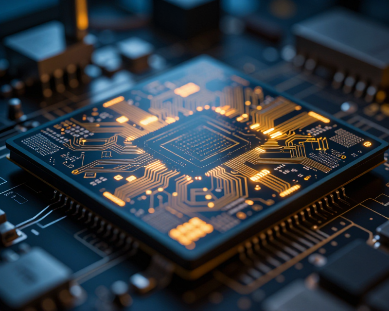 Futuristic Semiconductor Wafer